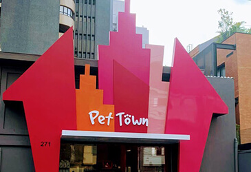 Fachada de Pet Shop - Pet Town